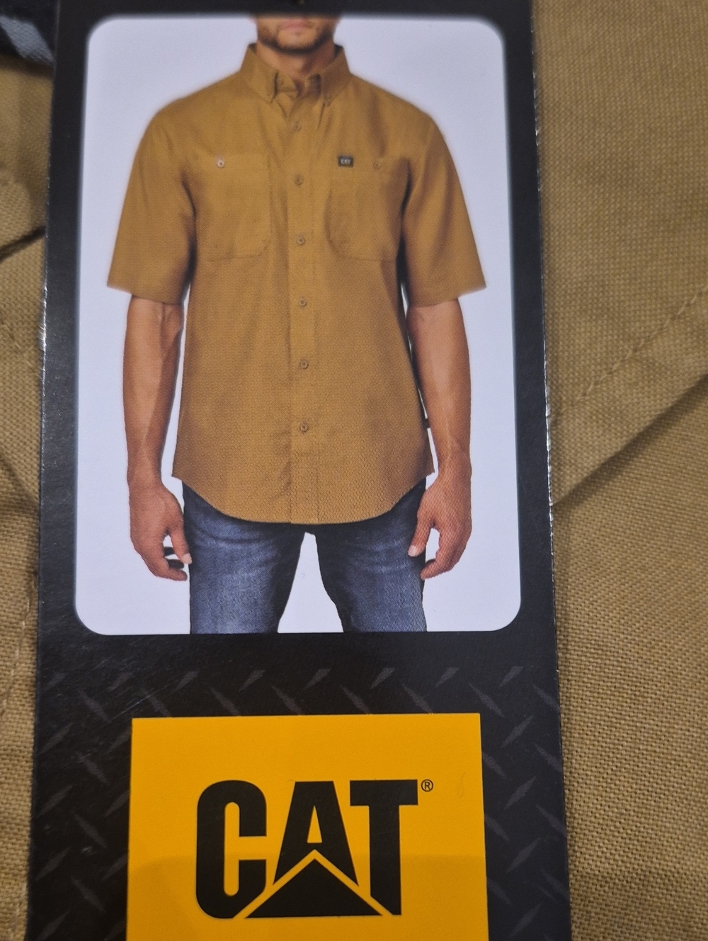 XL: 🤎Short-Sleeve Work Shirt